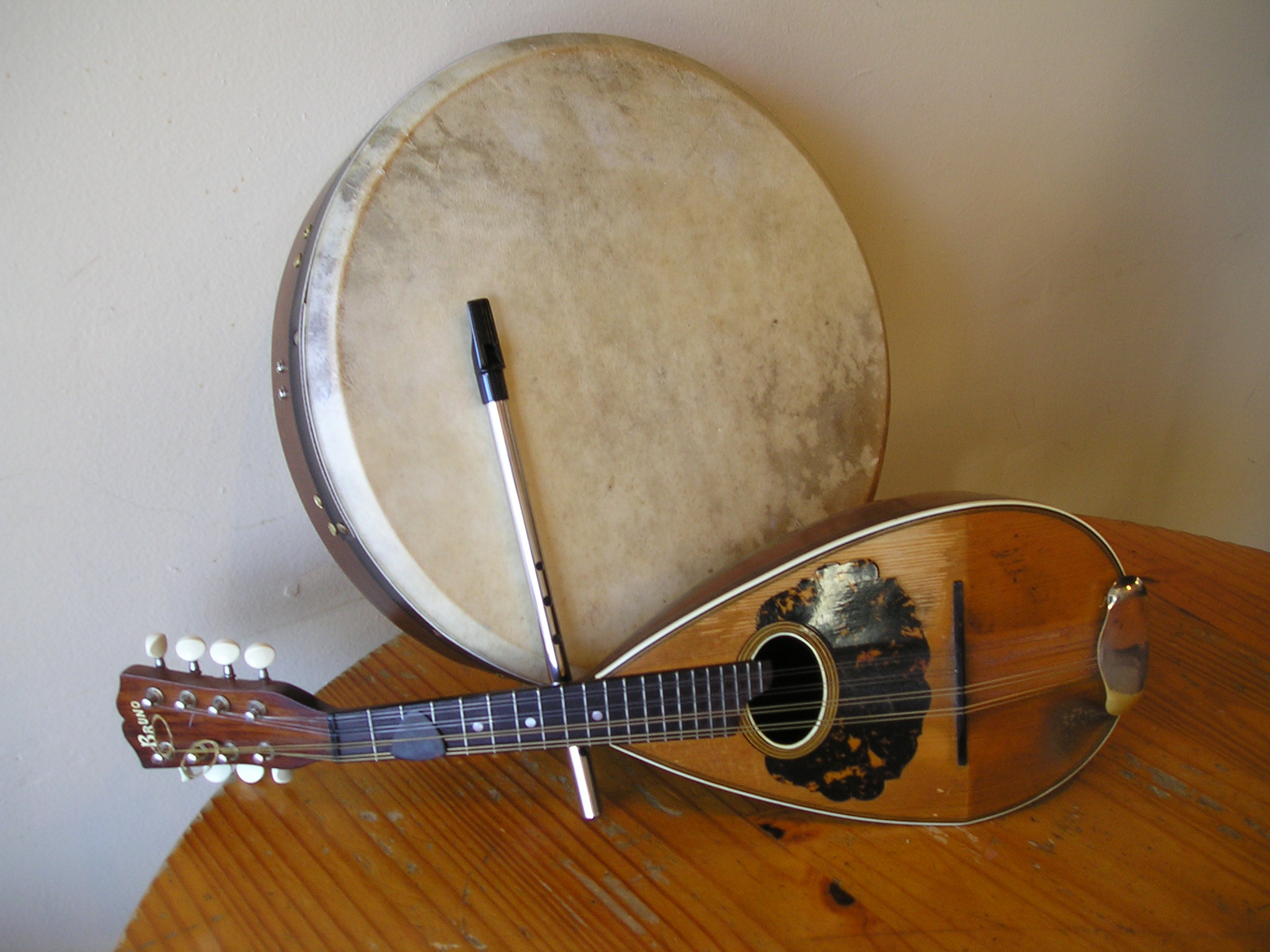 Bodhran, Mandolin, and Penny Whistle